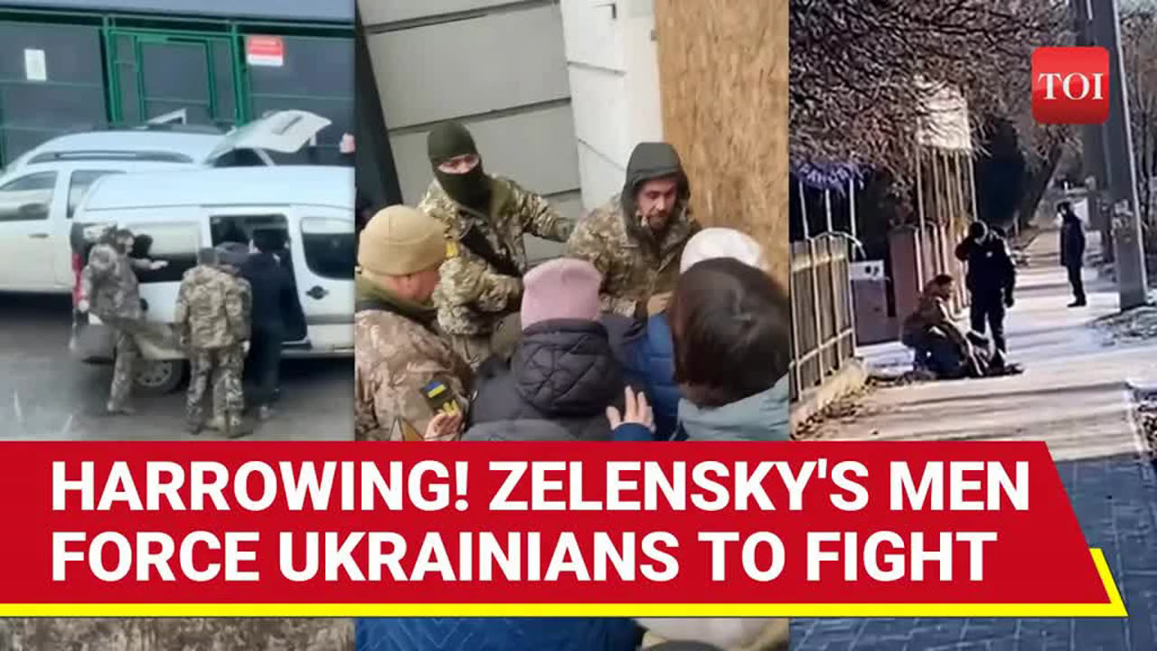 On Cam: Ukrainian Army Forcing Civilians To Fight, 'Broken Arms, Cocked Guns...' | Watch