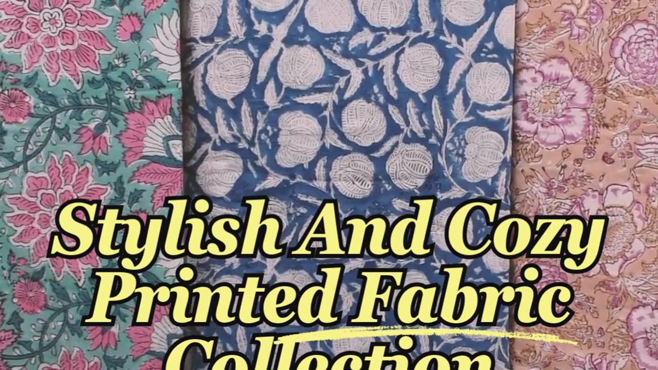 "Exquisite Cotton Hand Block Print Fabric - Timeless Elegance for Every Style"