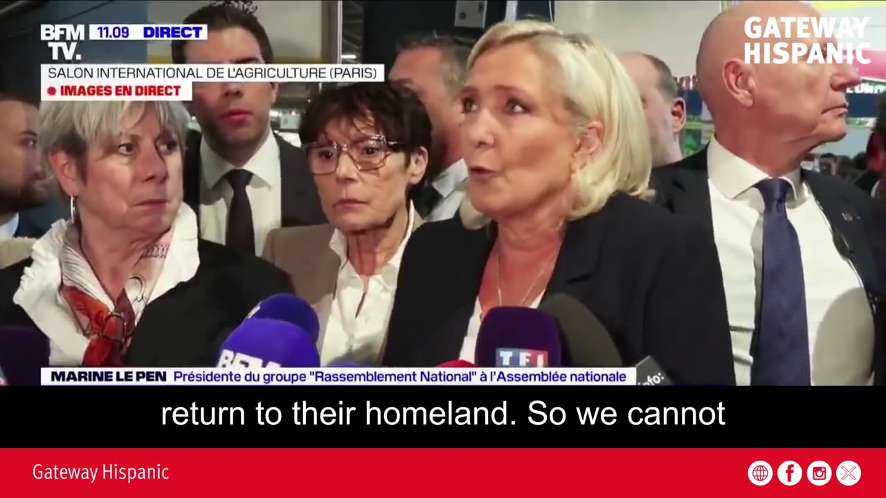 Marine Le Pen: "Europe is divided"