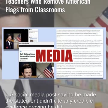 Fact Check: Mark Wahlberg Did NOT Demand 'Immediate Firing' Of Teachers Who Remove American Flags