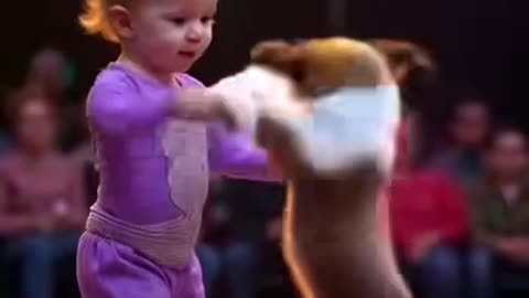 🙀 A delightful dog dancing with a cute girl will amaze you!