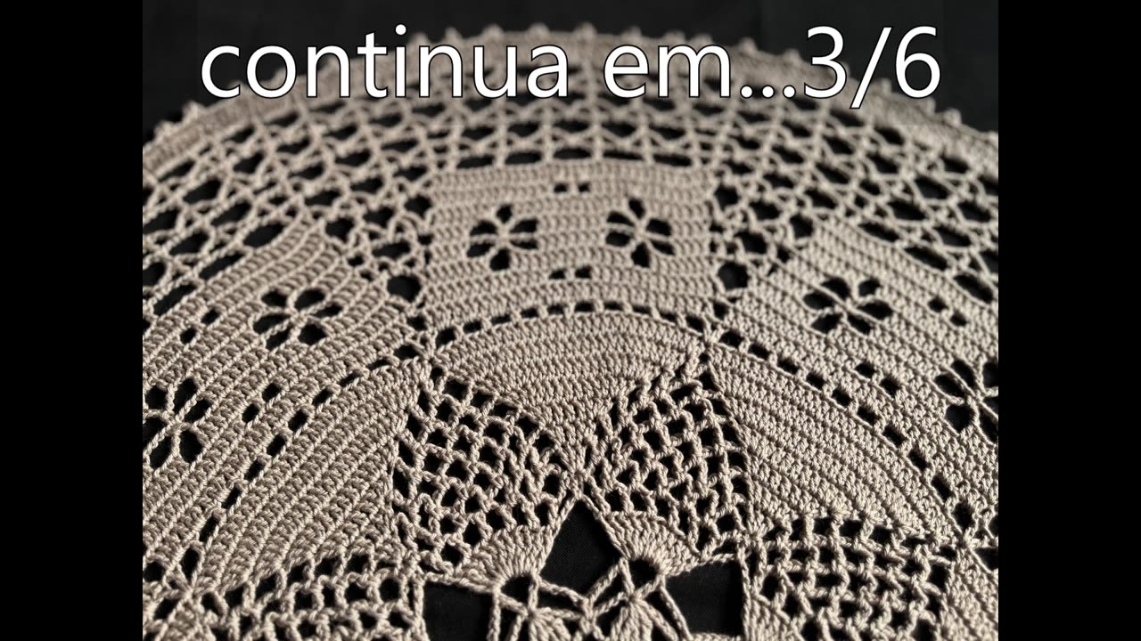 #C-1231)-(FOR LEFTIES)-(ep.2/6)-Pineapple Crochet Table Center