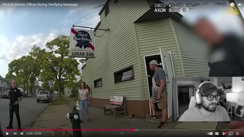 Pitbull Dog TERRORIZES Entire Town and Bites The Cops!