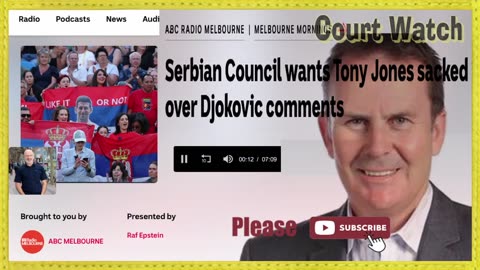 Tony Jones v Novak Serbian Community Association say TJ could have breached Human Rights Law