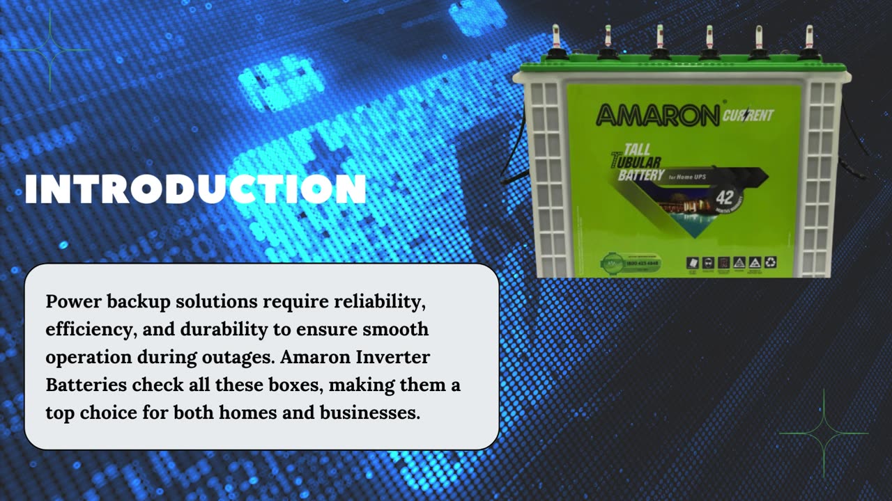 Why Amaron Inverter Batteries Are the Best Choice for Power Backup