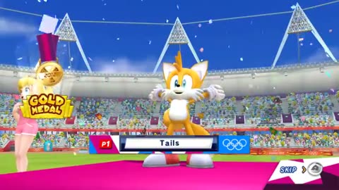 Mario & Sonic at the London 2012 Olympic Games - 100m Sprint All Character (Secrets Revealed)