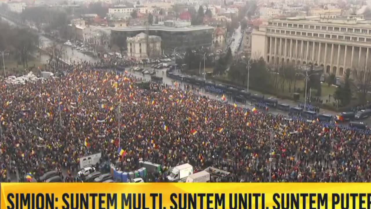 Romania, marea umana oggi a Bucarest a sostegno di Georgescu