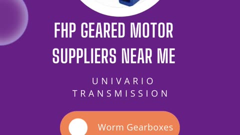 FHP geared motor suppliers near me