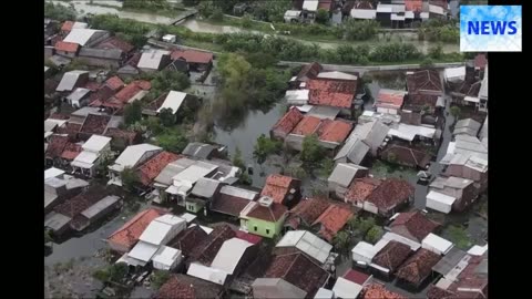 Severe Floods Sweep Through Central Java, Indonesia, Causing Massive Damage