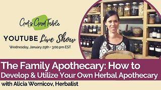 The Family Apothecary: How to Develop & Utilize Your Own Herbal Apothecary