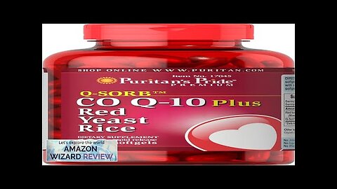 Puritan's Pride Q-Sorb CoQ10 Plus Red Yeast Rice120 Rapid Release Softgels Review