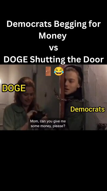 Democrats Beg for Money 💰 vs. Elon’s DOGE Shuts the Door 🚪😂#elonmuskmemes #shorts #trending