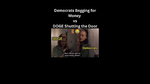 Democrats Beg for Money 💰 vs. Elon’s DOGE Shuts the Door 🚪😂#elonmuskmemes #shorts #trending