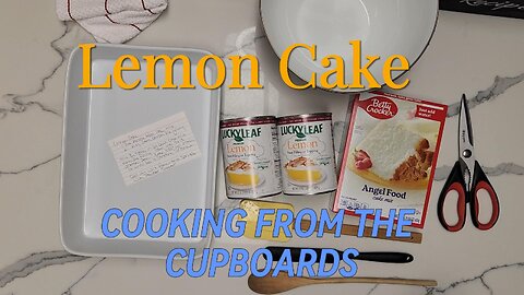 Lemon Cake using only 2 ingredients