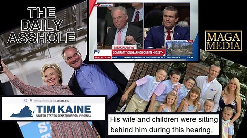 The daily @sshole: Senator Tim Kaine * January 14, 2025