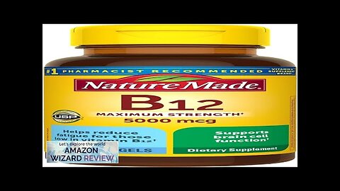 Nature Made Maximum Strength Vitamin B12 5000 mcg Dietary Supplement for Energy Review