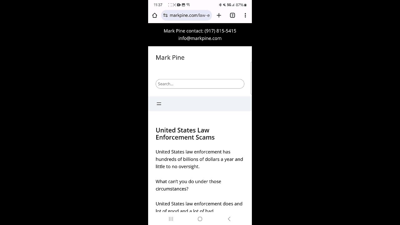 Law enforcement scams