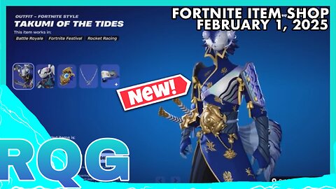 "NEW" TAKUMI OF THE TIDES+MORE SHOES! FORTNITE ITEM SHOP (February 1, 2025)