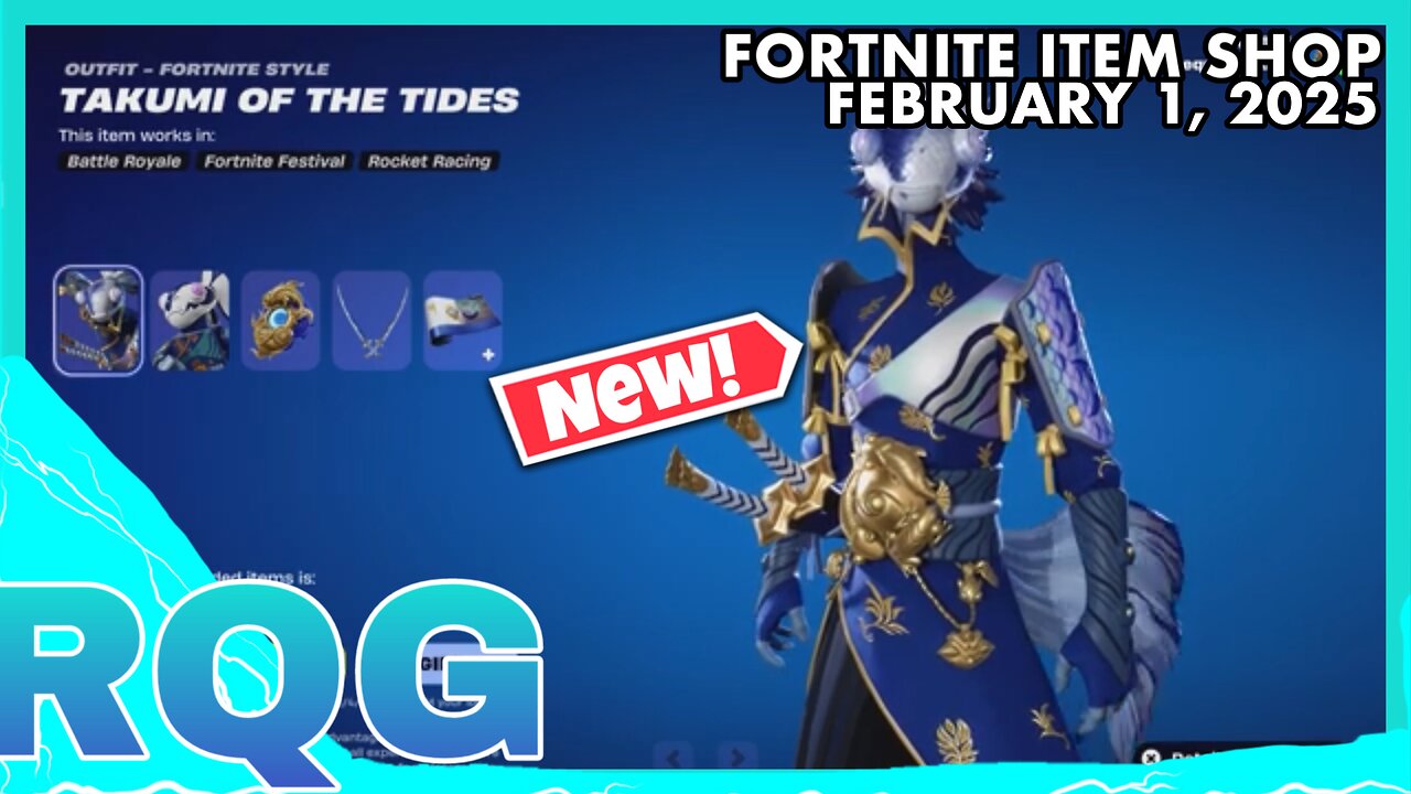 "NEW" TAKUMI OF THE TIDES+MORE SHOES! FORTNITE ITEM SHOP (February 1, 2025)