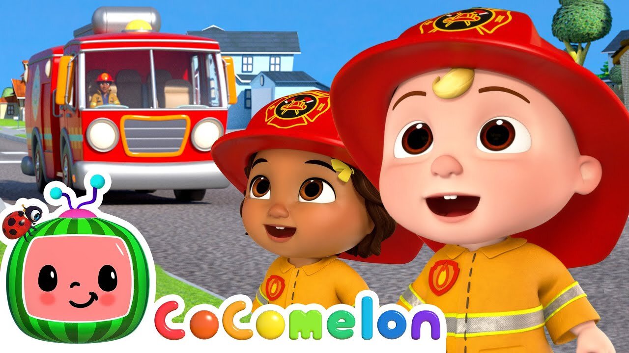 Wheels on the Fire Truck + Heroes to the Rescue! | CoComelon Nursery Rhymes & Kids Songs