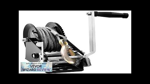 VEVOR Hand Winch 3500 lbs Pulling Capacity Boat Trailer Winch Heavy Duty Review