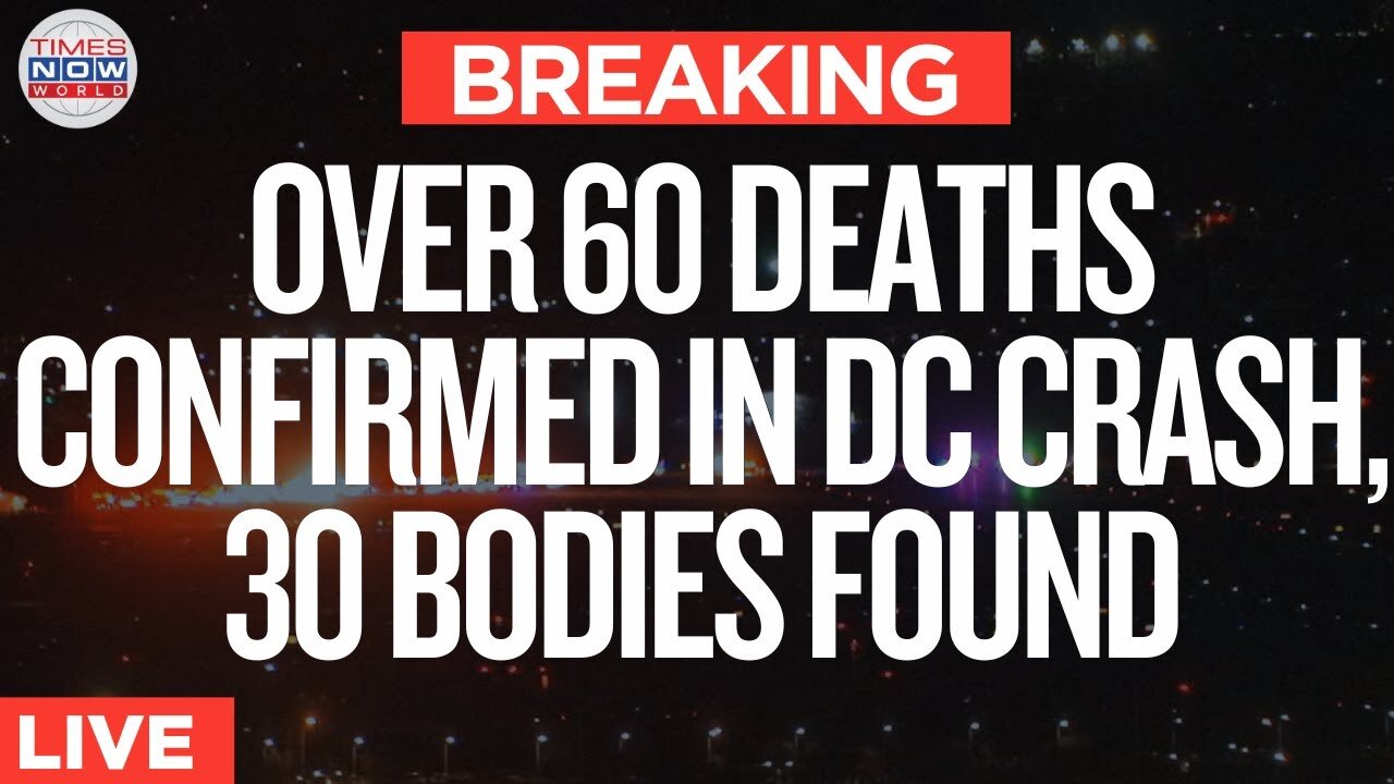 WASHINGTON CRASH LIVE | All Aboard American Airlines Jet and Army Helicopter Feared Dead