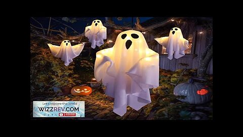 2024 LED Glow Ghost Party Halloween Decoration for Home Indoor Outdoor Haunted Review