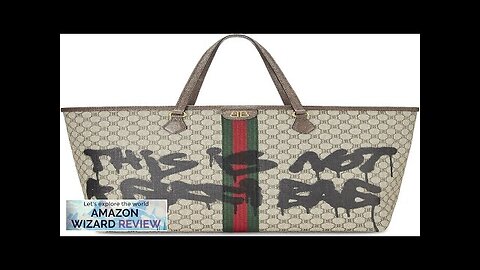 Balenciaga Pre-Loved Balenciaga x Gucci Beige Coated Canvas Hacker Graffiti Tote Large Review