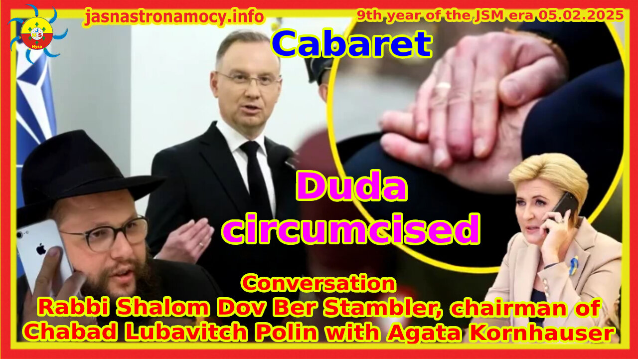 Cabaret Duda circumcised Conversation Rabbi Shalom Dow Ber Stambler, with Agata Kornhauser