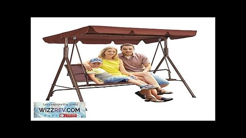 VEVOR 3-Seat Patio Swing Chair Outdoor Patio Swing with Adjustable Canopy Porch Review