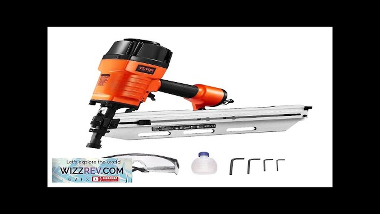 Framing Nailer 2" to 3-1/2" 21° Full Round Head Pneumatic Nail Gun Review