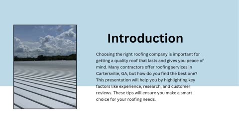 Finding the Best Roofing Company in Cartersville, GA