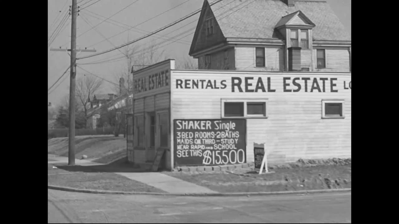 Library Stock Shot #671 (Original 1900s Black & White Film)