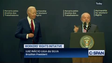 President Biden and Brazilian President Annnounce Workers' Initiative : CSPAN : September 21, 2023