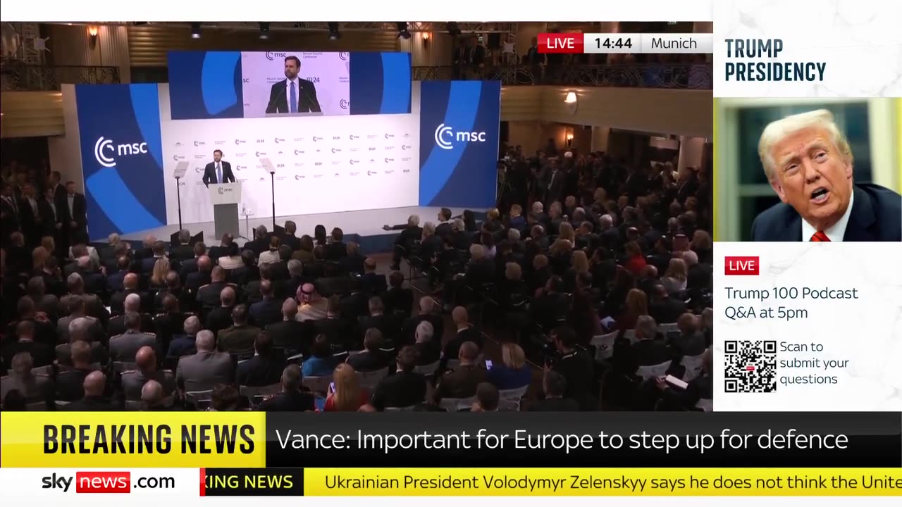 JD VANCE ADDRESSES EU