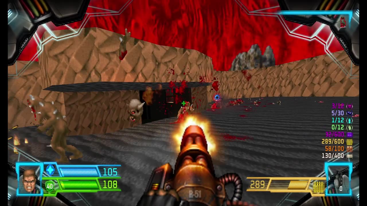 Project Brutality - Doom II - Ultra Violence - The Abandoned Mines (MAP26) - 100% completion