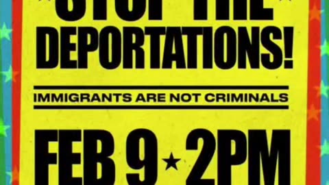 "TODAY in New York City: "STOP THE DEPORTATIONS "