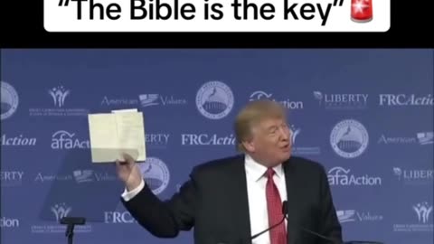 President Trump "I believe in God, I believe in the Bible" !