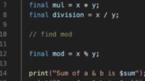 arithmetic Operators in Dart Explained | M. Azeem #coding #dartprogramming #programming