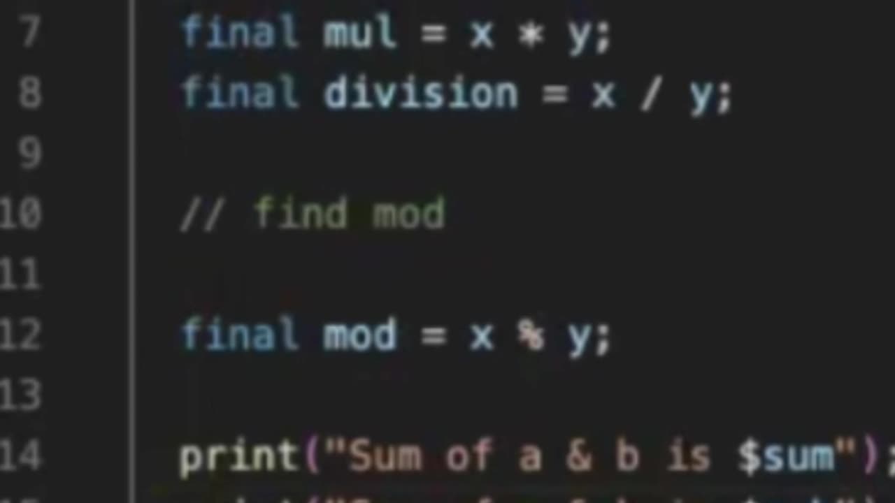 arithmetic Operators in Dart Explained | M. Azeem #coding #dartprogramming #programming