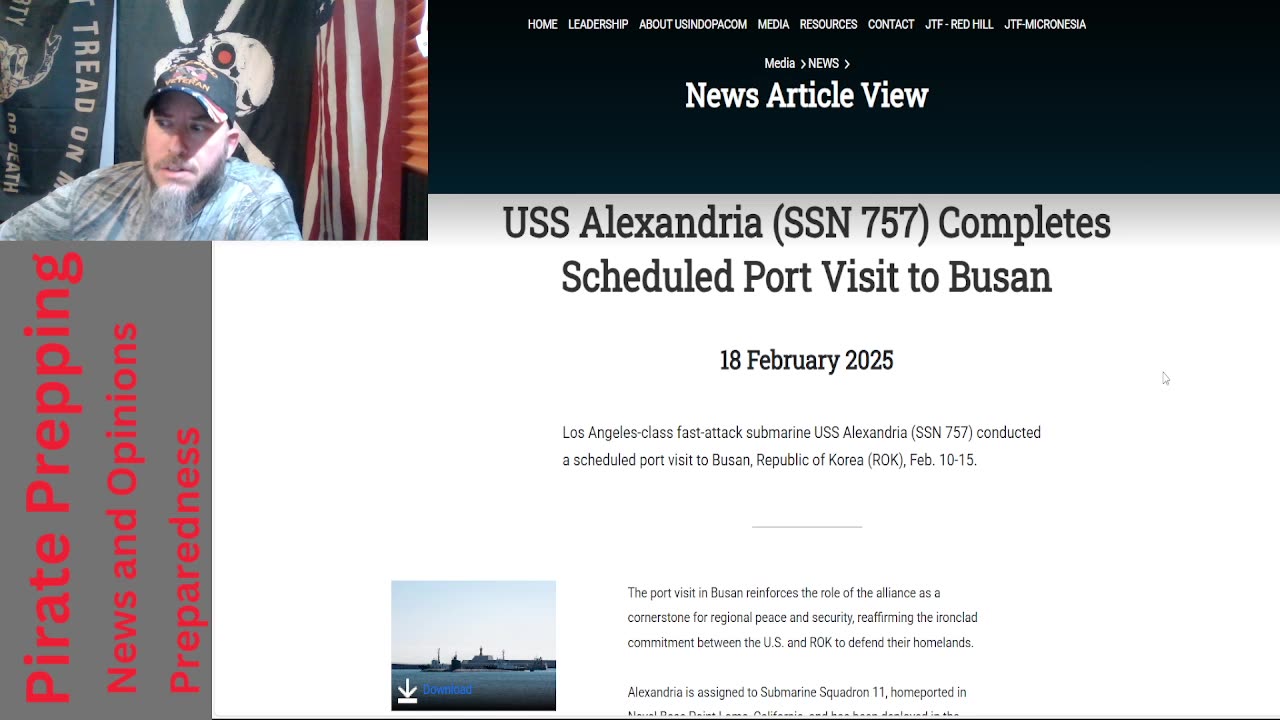 USS Alexandria Leaves Busan