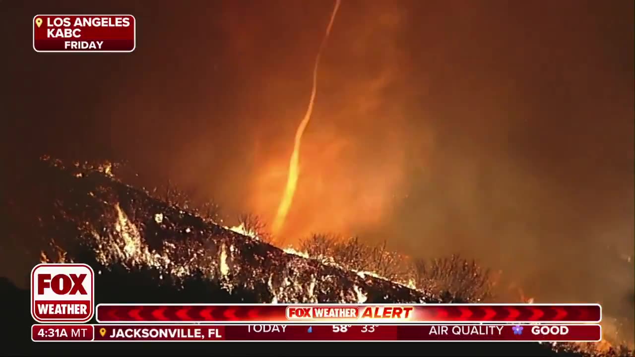 A 'Firenado' Spins Through Palisades as California Continues to Burn