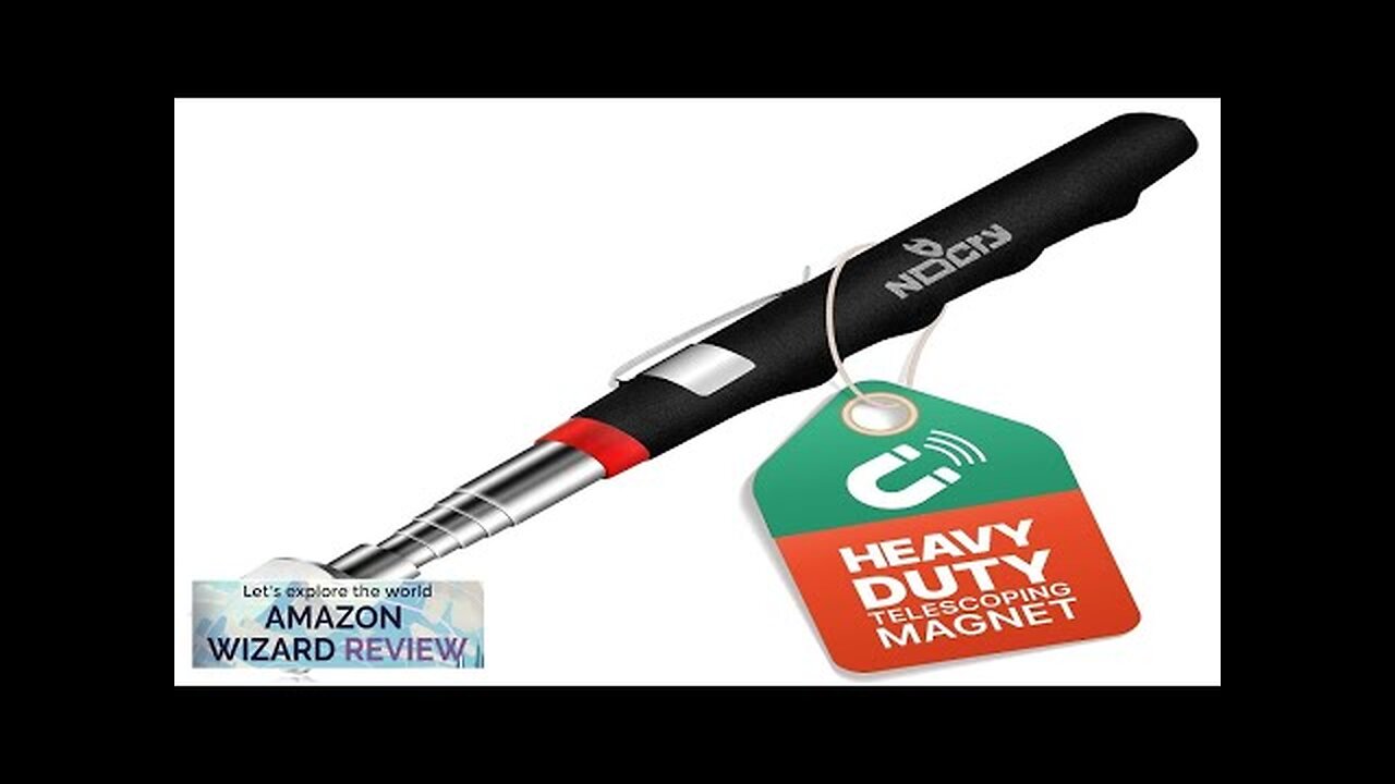 NoCry Telescoping Magnetic Pickup Tool with 25lb Pull Force — Magnet Stick Review