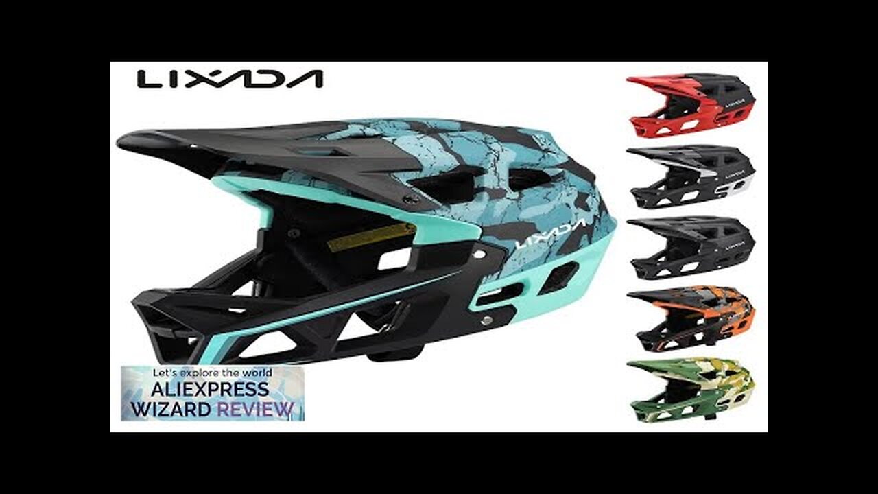 LIXADA Full Face Mountain Bike Helmet Lightweight Adult Racing Downhill Mountain Helmet Review