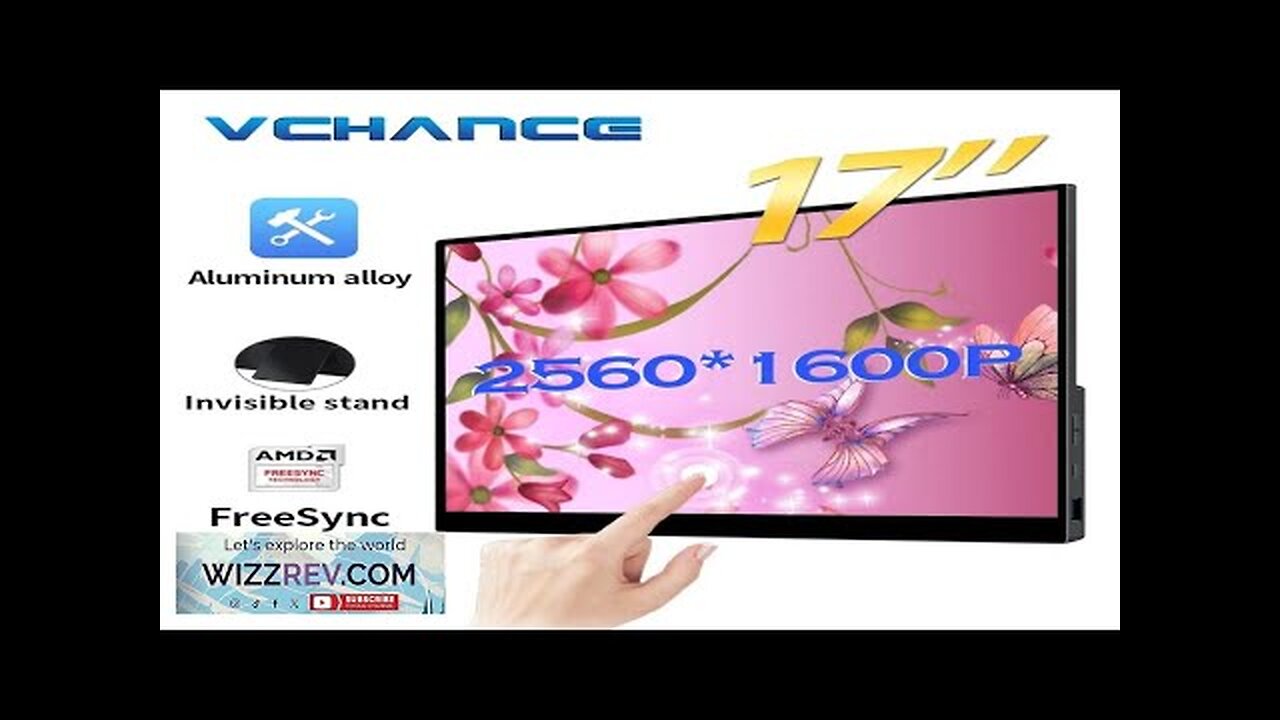 VCHANCE 17 inch 2.5K Portable Monitor 2560*1600p 100%DCI-P3 500Nit Expand Office Movie Review