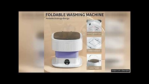 Portable Washing Machine Mini Washer 60W Small Washing Machine Dryer Folding Lavadora Review