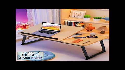 Portable Laptop Bed Table Folding Laptop Table with Cup Holder Student Dormitory Review