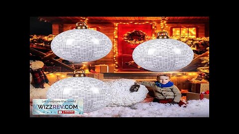 Jetec 3 Pcs Giant PVC Disco Inflatable Balls Outdoor Christmas Decorated Ball Review