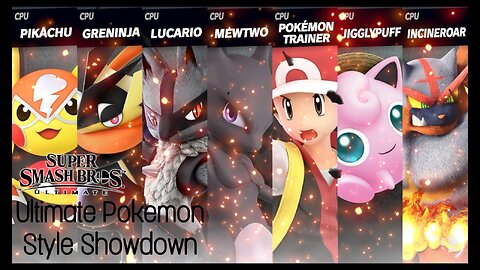 Ultimate Pokémon Style Free For All Battle In Super Smash Bros. - You Won't Want To Miss This!