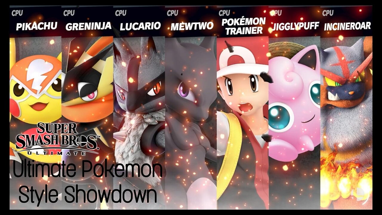 Ultimate Pokémon Style Free For All Battle In Super Smash Bros. - You Won't Want To Miss This!